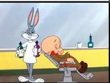 Bugs Bunny makes fruit salad on elmer fudds head