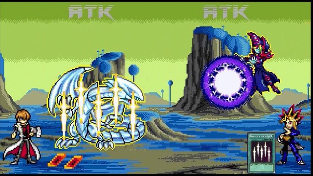 Animaçao Yu-Gi-Oh é hora do duelo Yu-Gi contra Seto-Kaiba