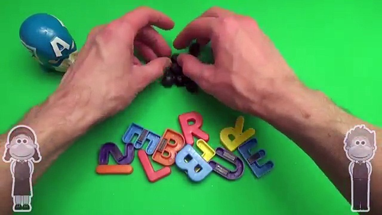 Monsters University Surprise Egg Word Jumble! Spelling Fruits and Veggies! Lesson 25! Toys for Kids