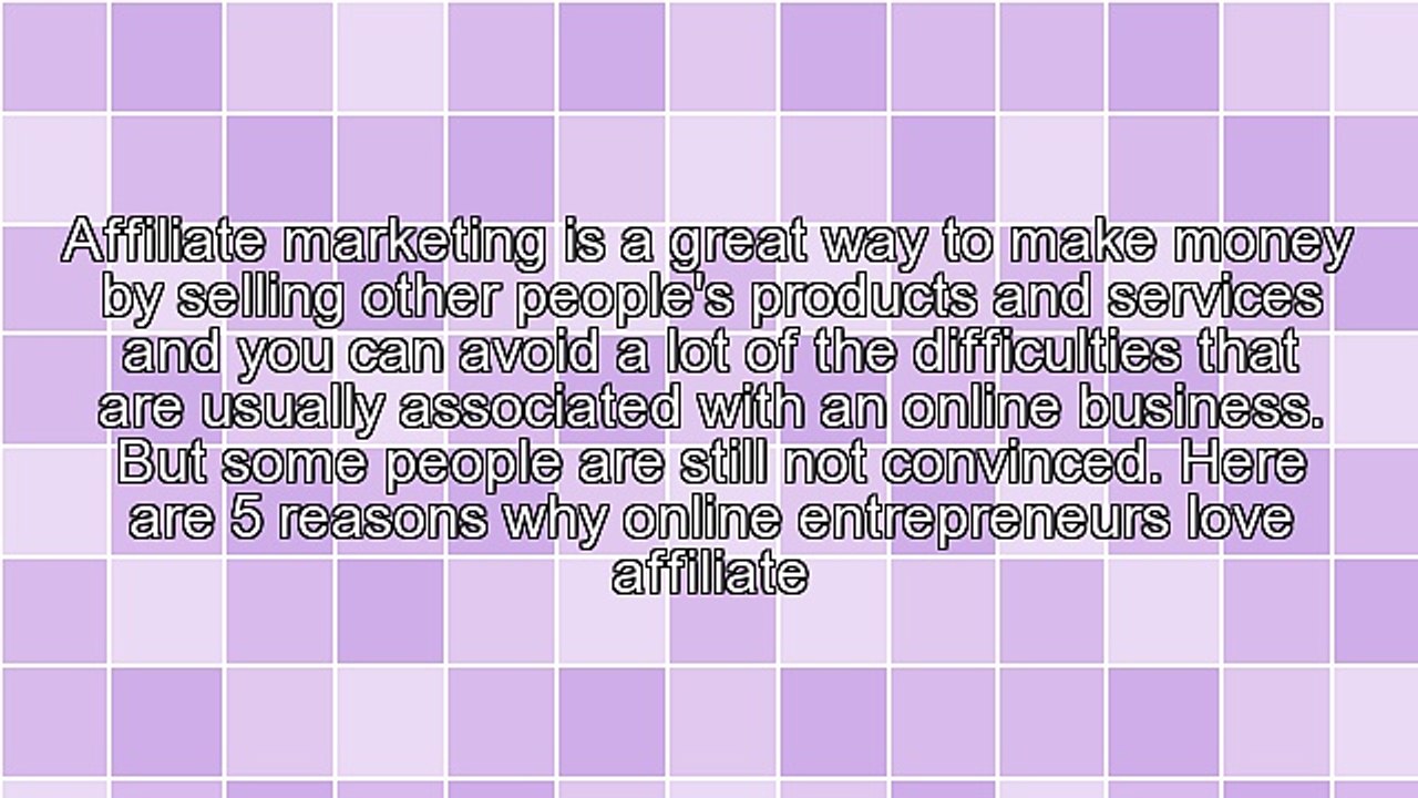 5 Reasons Why Online Entrepreneurs Love Affiliate Marketing