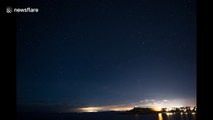Quadrantids meteor shower light up the sky of Cornwall, UK