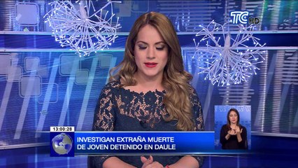 Investigan extraña muerte de un joven detenido en Daule