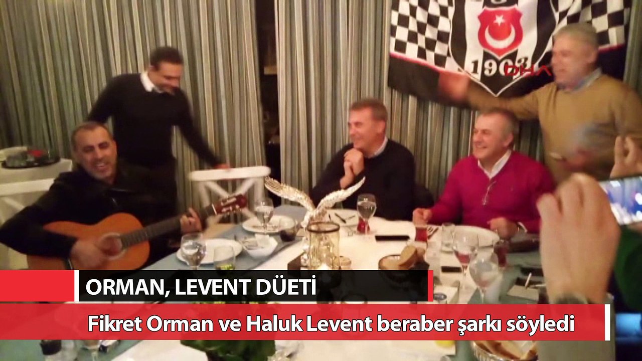 Fikret Orman ve Haluk Levent beraber şarkı söyledi