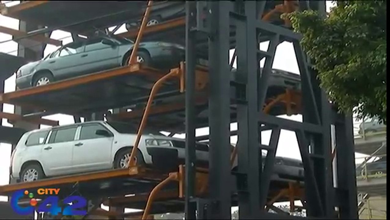 First rotary parking machine arrived in Lahore