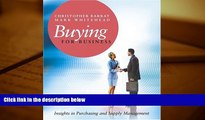PDF [FREE] DOWNLOAD  Buying for Business: Insights in Purchasing and Supply Management [DOWNLOAD]
