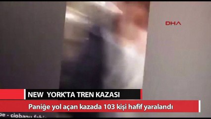 New York'ta tren kazası 103 yaralı