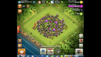 Clash of clans - Melhor Layout Push - farm (CV8)