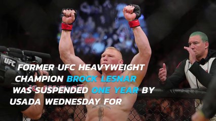 Brock Lesnar receives one-year suspension by USADA in doping case