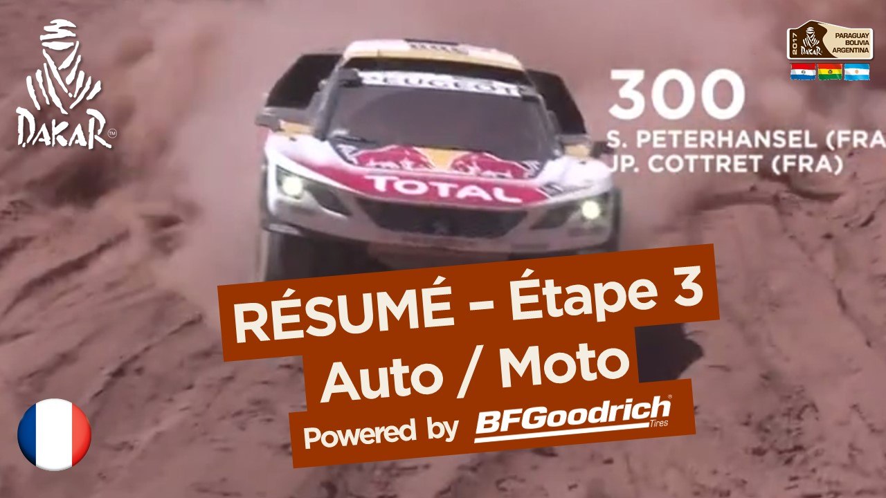 Résumé de l'Étape 3 - Auto/Moto - (San Miguel de Tucumán / San Salvador de Jujuy) - Dakar 2017