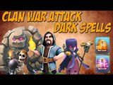 First TH10 Raid With Dark Spells In Clan War | Poison + Haste | Gowiwi |Clash of Clans