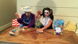 Bad Baby Joker Girl HEAD FALLS OFF! Funny Gumballs Surprise Prank Fail Eggs in Real Life in 4K!