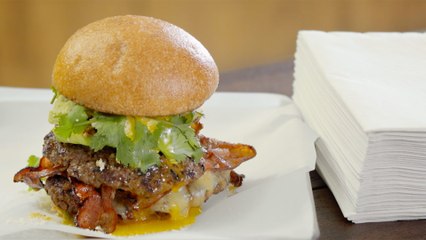 Napkins Necessary: Bacon Egg and Cheese Burger