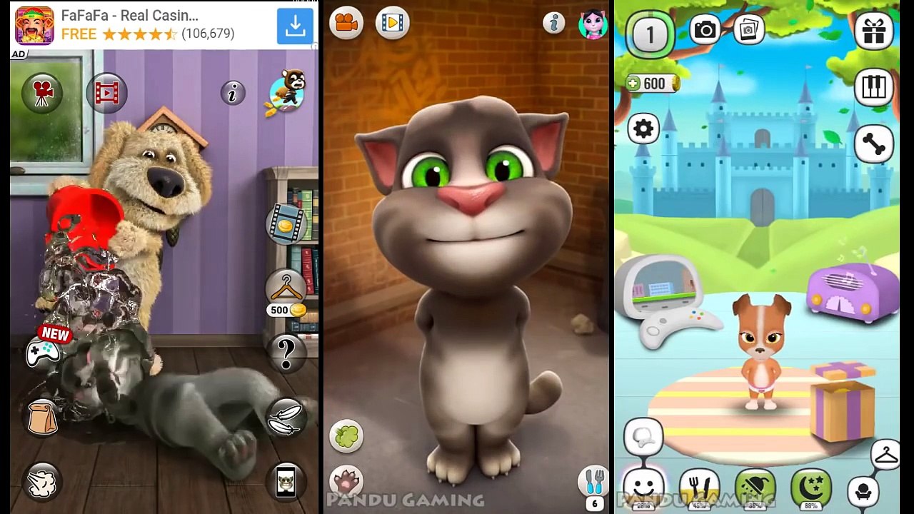 Talking Tom Cat 2 Vs Talking Tom Cat Vs My Talking Lady Dog