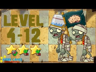 [v1.0.81+] Plants vs. Zombies: All Stars - Ancient Egypt Level 4-12 [4K 60FPS]