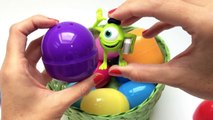 SURPRISE EGGS MONSTERS UNIVERSITY ANGRY BIRDS PLANES BARBIE THE SMURFS SURPRISE TOYS