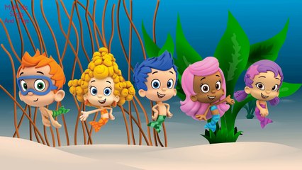 BUBBLE GUPPIES FINGER FAMILY SONGS , MOLLY OONA DEEMA NURSERY RHYME FUNNY DADDY FINGER SONG
