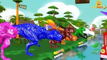 3D Dinosaur Horse Color Songs | Colors Songs for Children | Little Baby Finger Family Nursery Rhymes