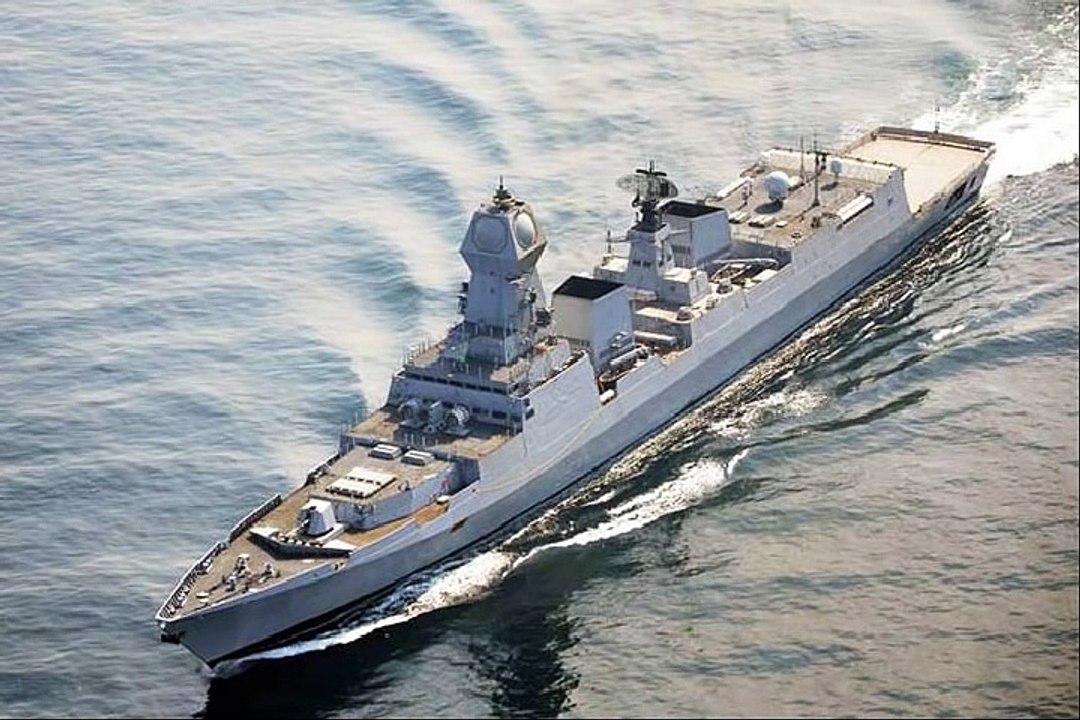 Military Weapon INS Chennai Indian Navy’s Project 15A Destroyers 3rd Ship of Kolkata class Guided Missile Destroyer