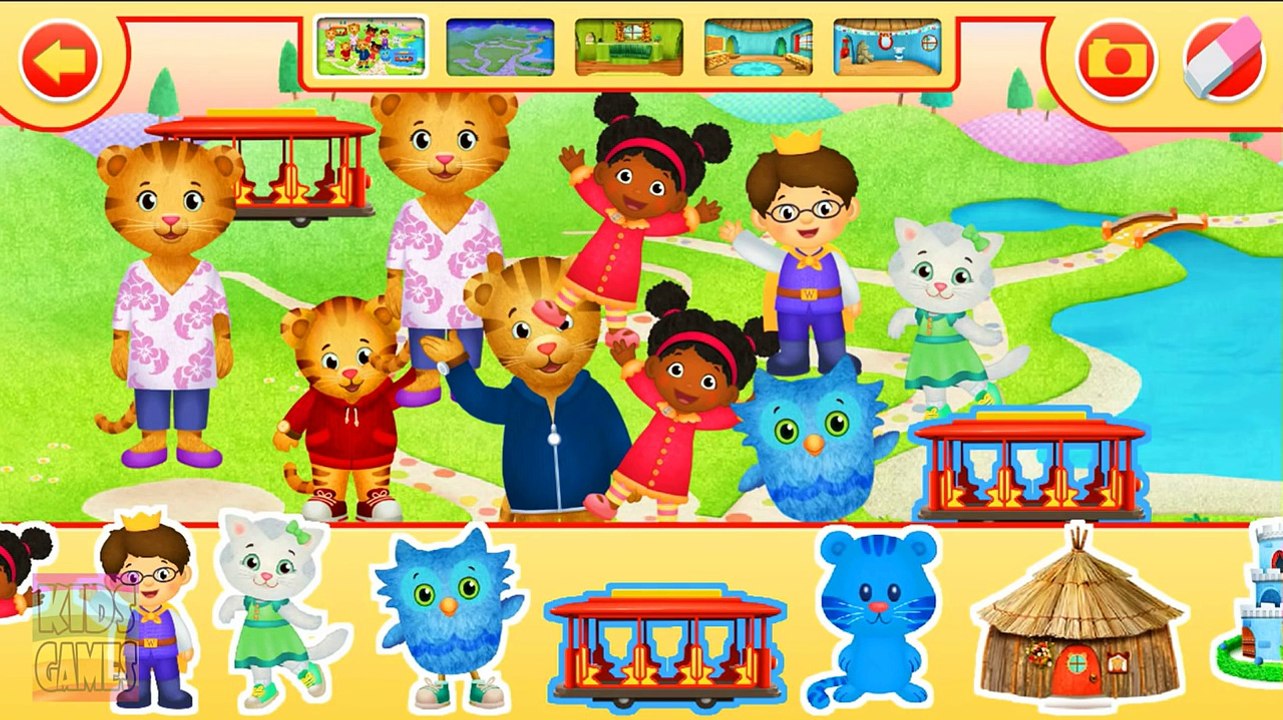 Daniel Tiger of PBS Kids. Gameplay Vide.o Funny Game App for Kids.