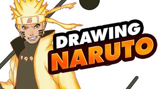 Speed drawing NARUTO six paths sage mode | Naruto Shippuden