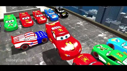 DISNEY LIGHTNING MCQUEEN CARS COLLECTION ! Spiderman Fun Play with McQueen Video for Kids