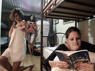 Hostel girls make fun with each others