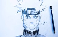 How to draw Naruto  تعلم رسم ناروتو