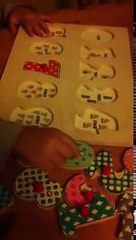 Learning number puzzles 1-10, carris counts 1-20 too!!