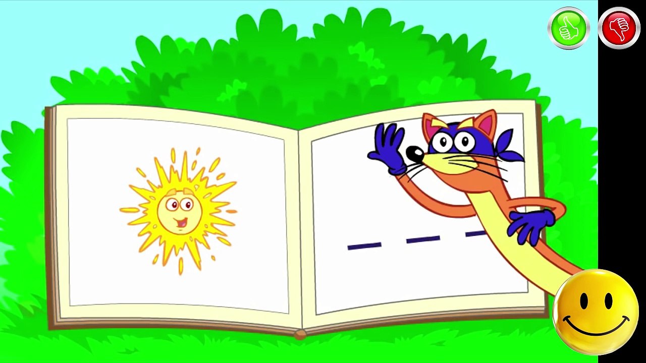 Dora the explorer Game Swipers Spelling Book Learn English Letters and Words VIDEO FOR CHILDREN
