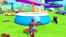 Nursery Rhyme Song for Children | Spiderman Superheores ridin their Bikes   Kids video with Incy Win
