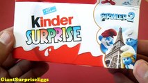 3 Kinder Surprise Eggs | Kinder Surprise Eggs With The Smurfs Cartoon Toys