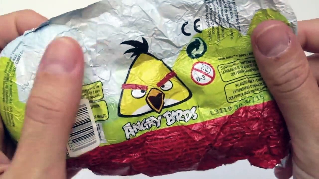 Surprise Eggs 3 Angry Birds Kinder Chocolate Surprise Toys Inside