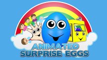 Surprise Eggs Animation! Trucks for Kids | Counting Construction Vehicles | Learn to Count