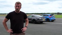 Ford Mustang vs Ford Focus RS - Top Gear - Dra
