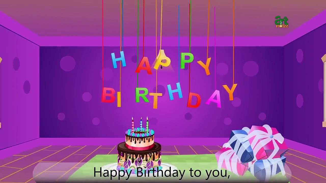 Happy Birthday Song - Best Nursery Rhymes and Songs for Children - Kids Songs - artnutzz TV