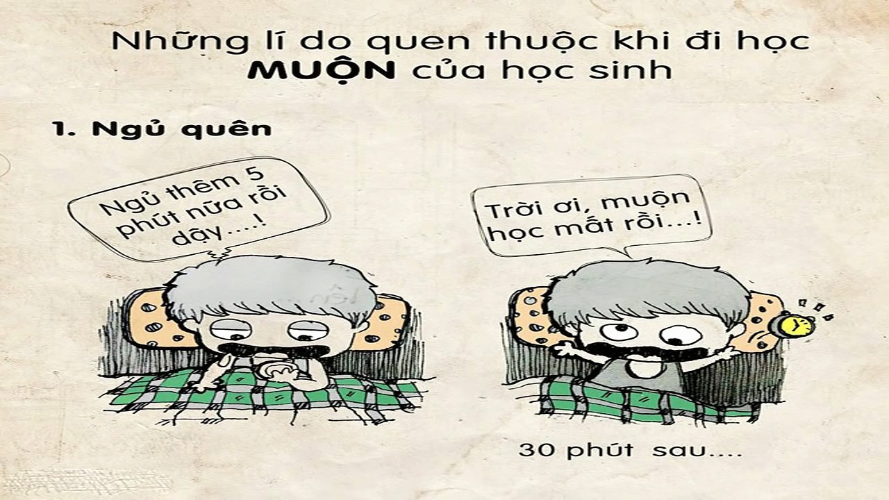 5 lý do đi học muộn muôn thuở của học sinh