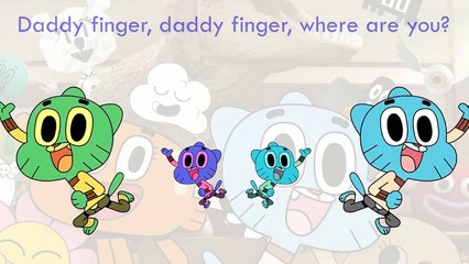The Amazing World of Gumball - Finger Family Song Daddy Finger Nursery Rhymes - kids songs