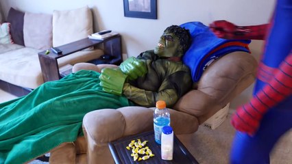 Spiderman vs Hulk - Spiderman Gets Slimed! | Superhero Movie!