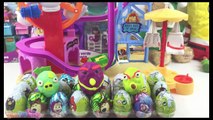 Play Doh Surprise Eggs My Little Pony Angry Birds Spongebob Squarepants Glove World Playset