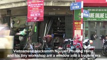 On Hanoi's blacksmith street a lone forge burns bright