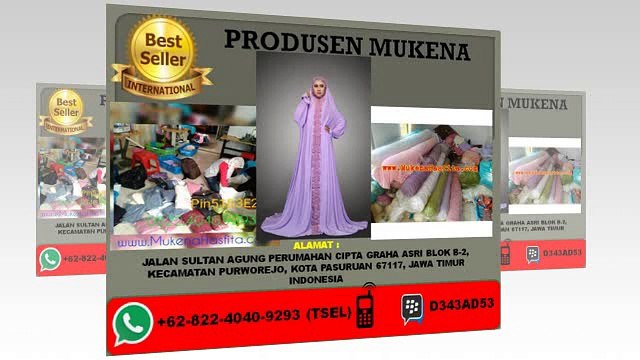 No WA: +62 822-4040-9293 (Telkomsel), Harga Grosir Mukena Katun Jepang Tanah Abang