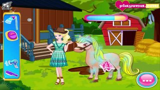Frozen Elsa Horse Farm Pony Games Kids Games Youtube Kids Animation for Kids Cartoons for Children