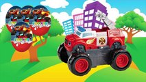 Blaze and the Monster Machines Вспыш и чудо машинки Открываем яйца Киндер сюрприз Малышка Peppa Pig