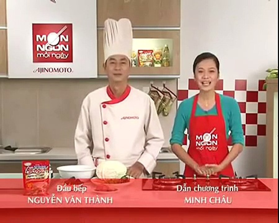 Hướng dẫn làm món- Canh bắp cải gói thịt