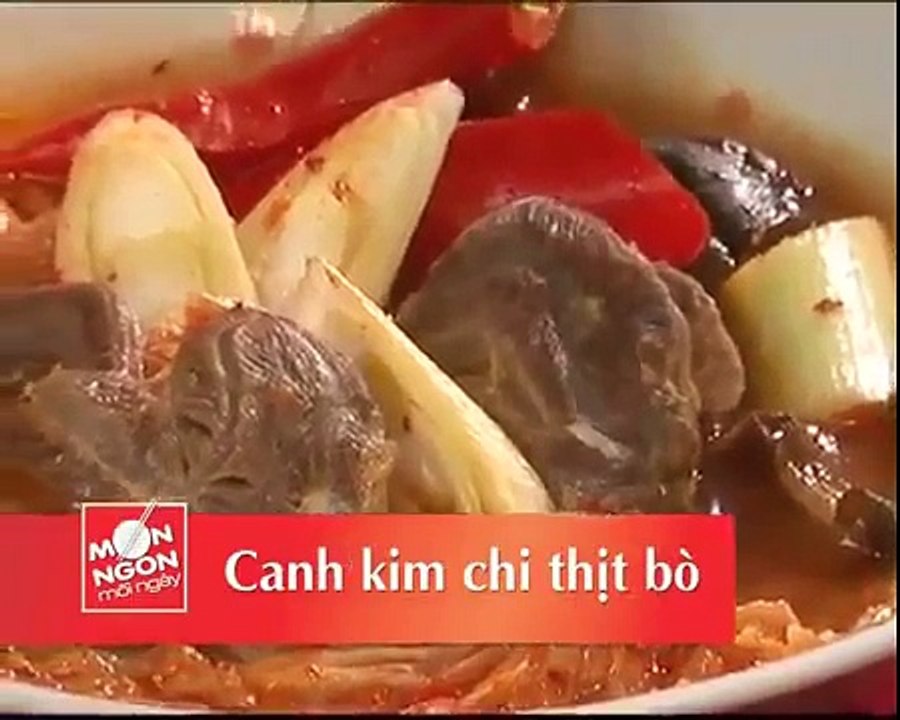 Canh kim chi thịt bò