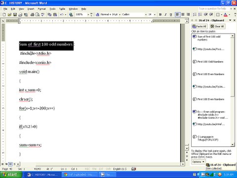 C LANGUAGE SUM OF 100 ODD NUMBERS PROGRAM