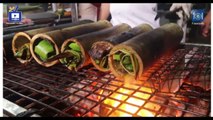 Amazing Foods In Cambodia​ - Grilled Fish With Bambou