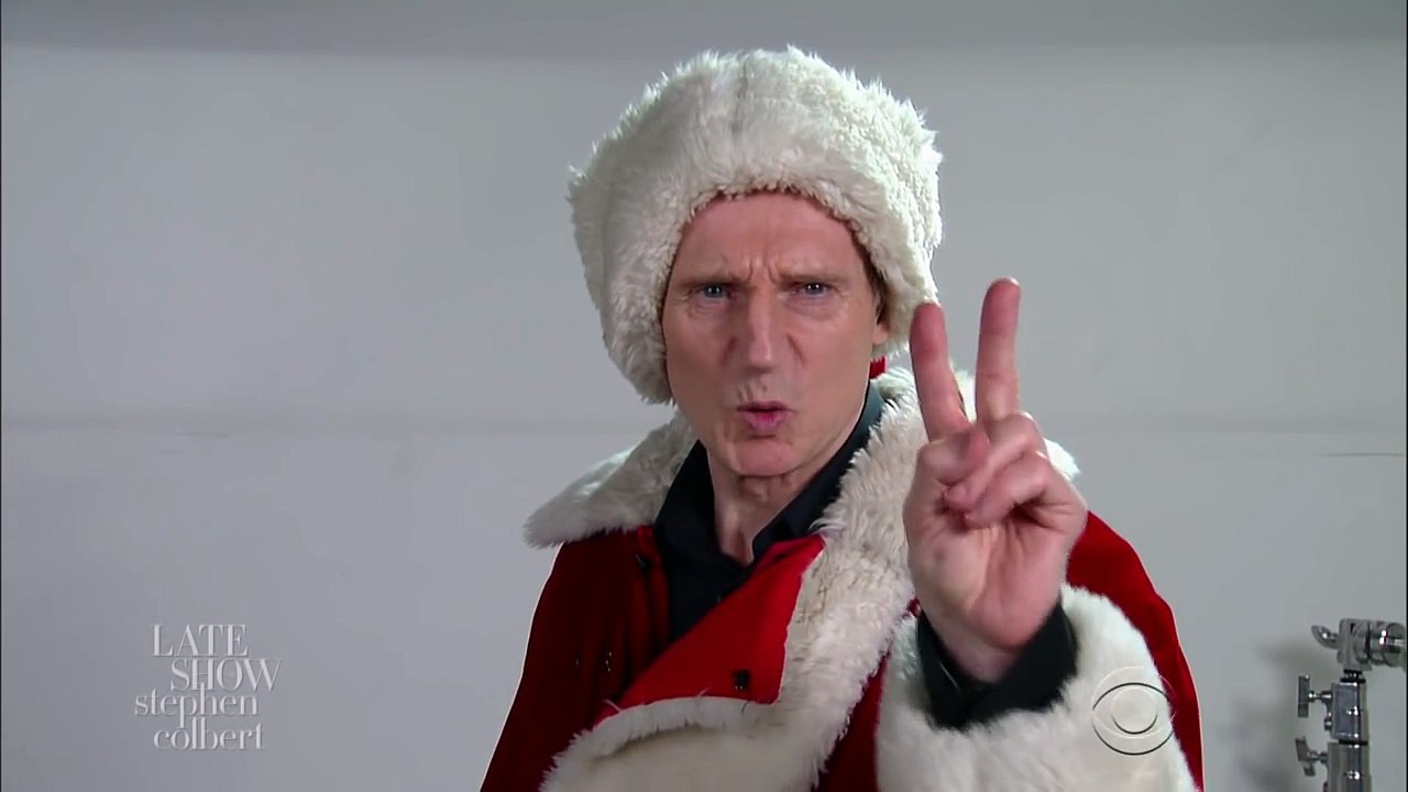 Liam Neeson Auditions For Mall Santa Claus-VqG621-drmk