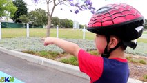 Venom Steals Spiderman Bicycle Kids