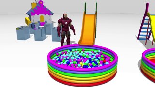 Learn Colors for Kids Children Toddlers - Playground Ball Pit Show for Kids - Learning Colours Video